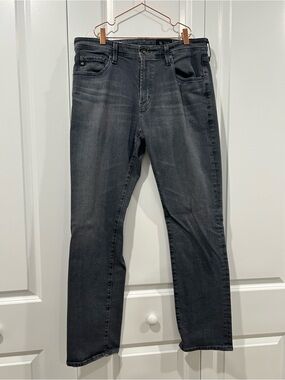Ag Adriano Goldschmied Men's Slim Straight Jeans - Charcoal Gray Wash